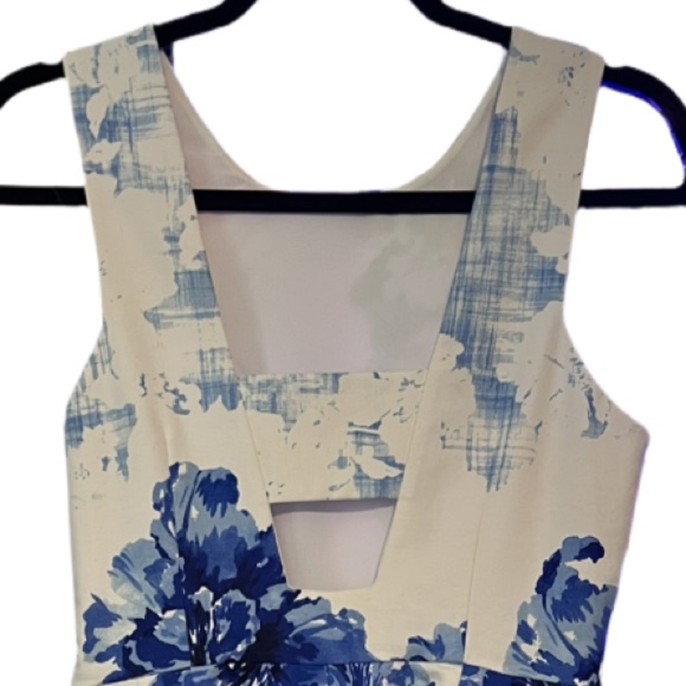 Anthropologie Floral Open Back Dress Size 4 - Picture 5 of 8